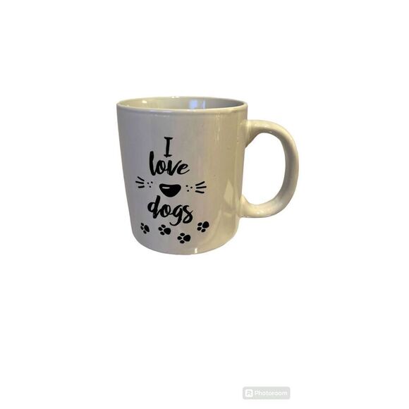 I Love Dogs Mug, cold or hot, 3.5x4 - Picture 1 of 4